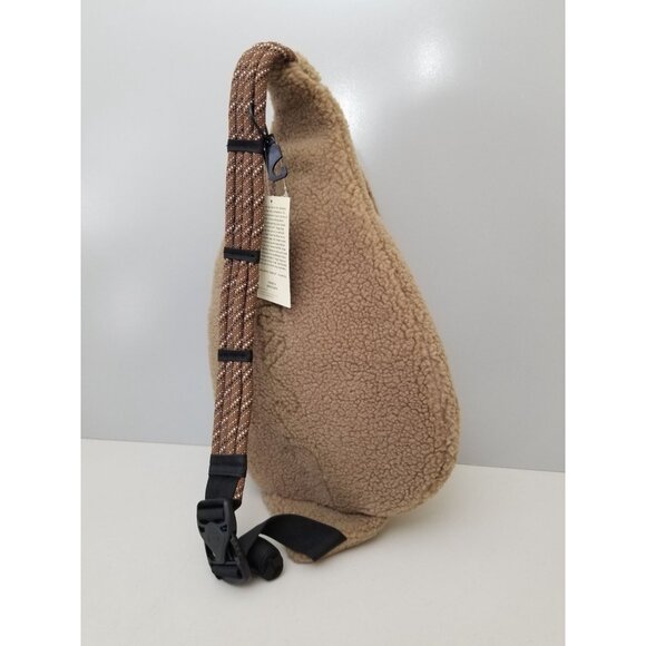 Kavu Mini Rope Fleece Sling Bag Teddy Brown - Picture 3 of 5